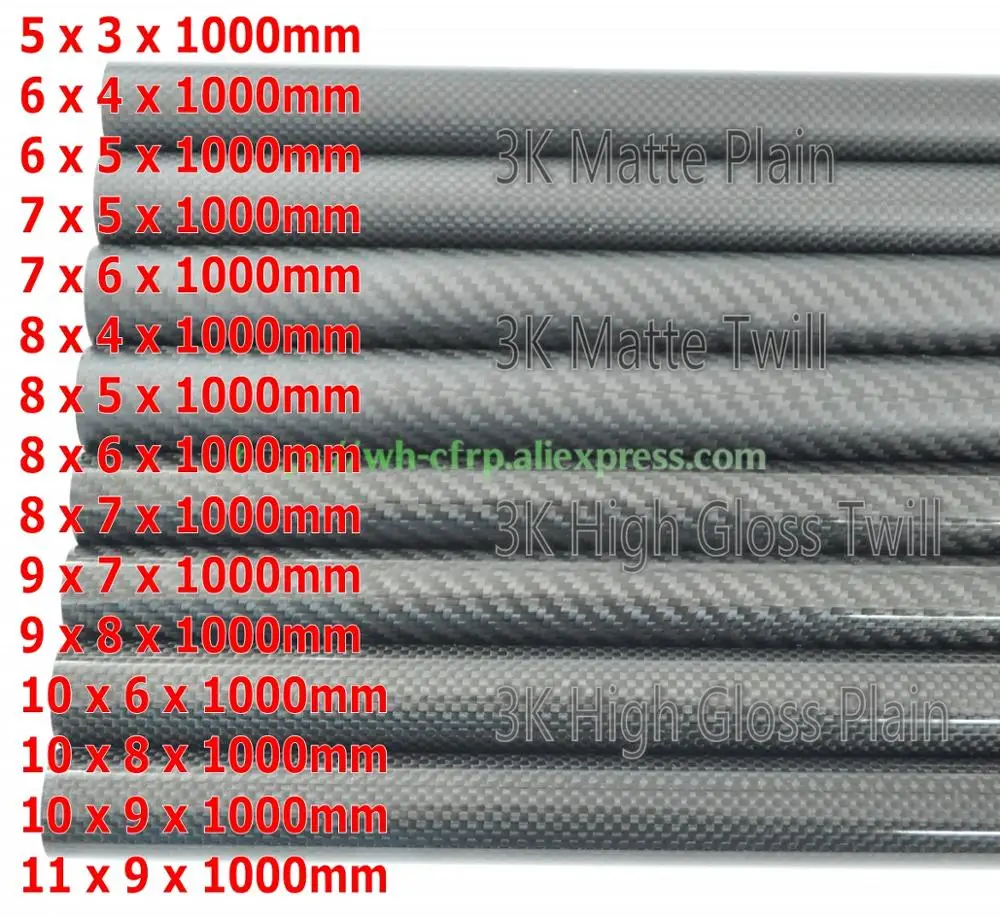 Carbon Fiber Drone Arm - Carbon Fiber Tube 5mm 6mm 7mm