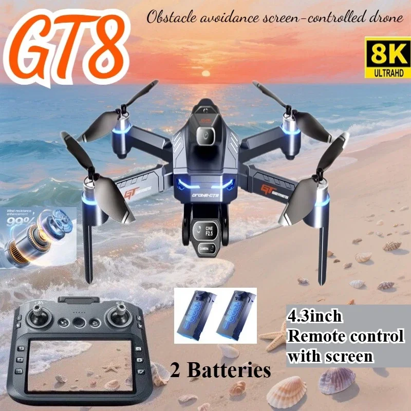 Drone 4K HD GT8 Camera Obstacl - Drone Gt8 Rc review and price