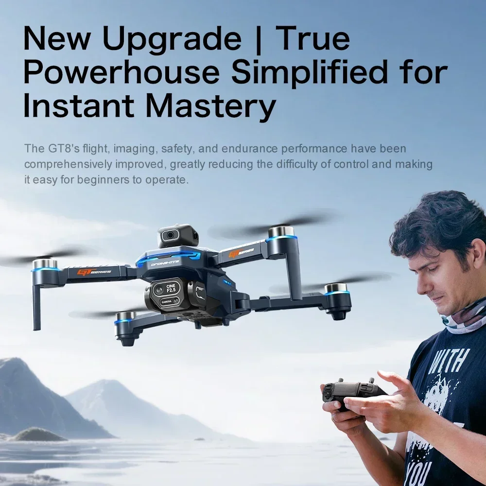 Drone 4K HD GT8 Camera Obstacl - Drone Gt8 Rc review and price