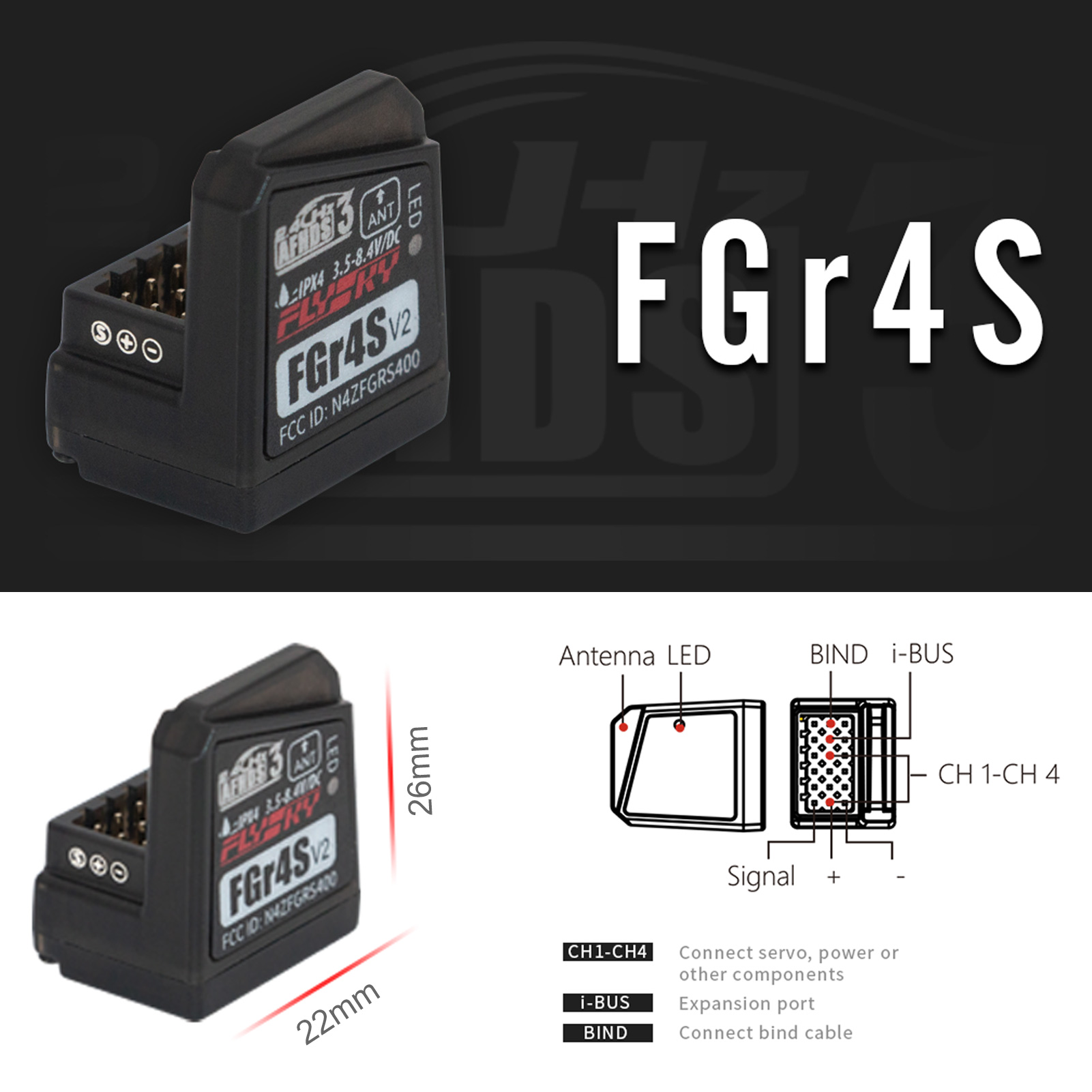 Flysky FGR4S V2 Receiver AFHDS - Joystick Rc Drone review and price