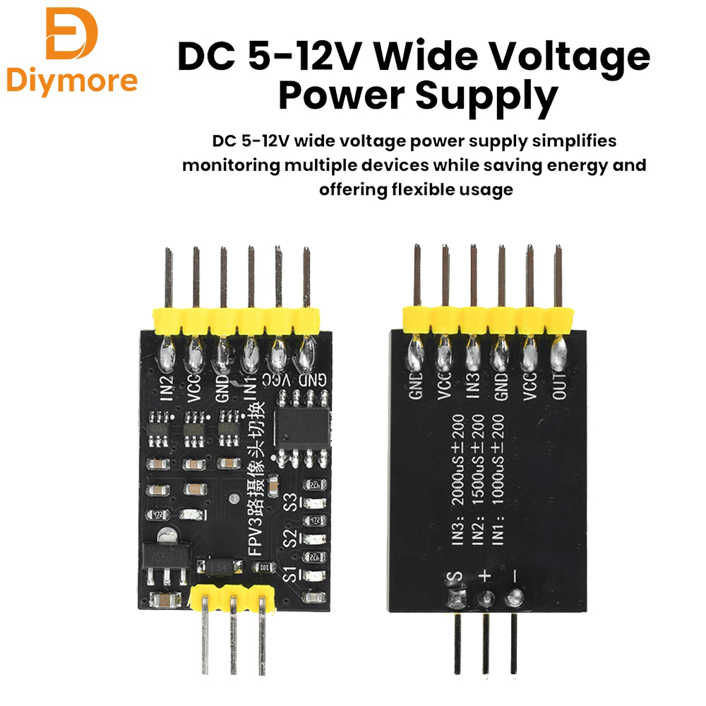 DC5-12V 3-Channel Video Switch - Drone Switch Rc review and price