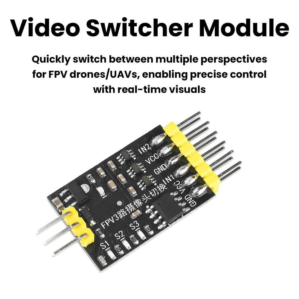 DC5-12V 3-Channel Video Switch - Drone Switch Rc review and price