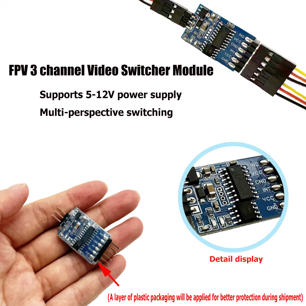 5.8G 3 Channel Video Switcher  - Drone Switch Rc review and price