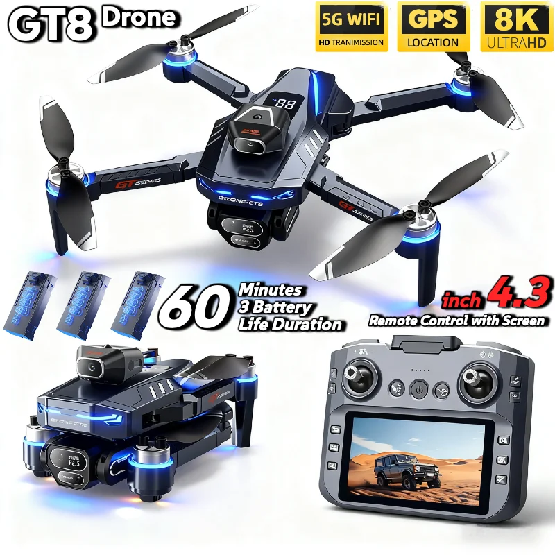 HOT For LSRC GT8 Drone 4K Prof - Drone Gt8 Rc review and price
