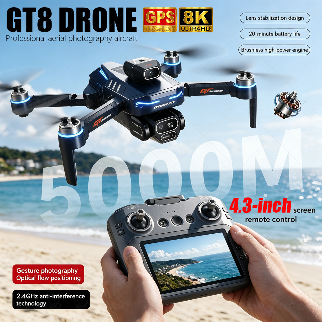 NEW GT8 HD RC Drone 4K Profess - Drone Gt8 Rc review and price
