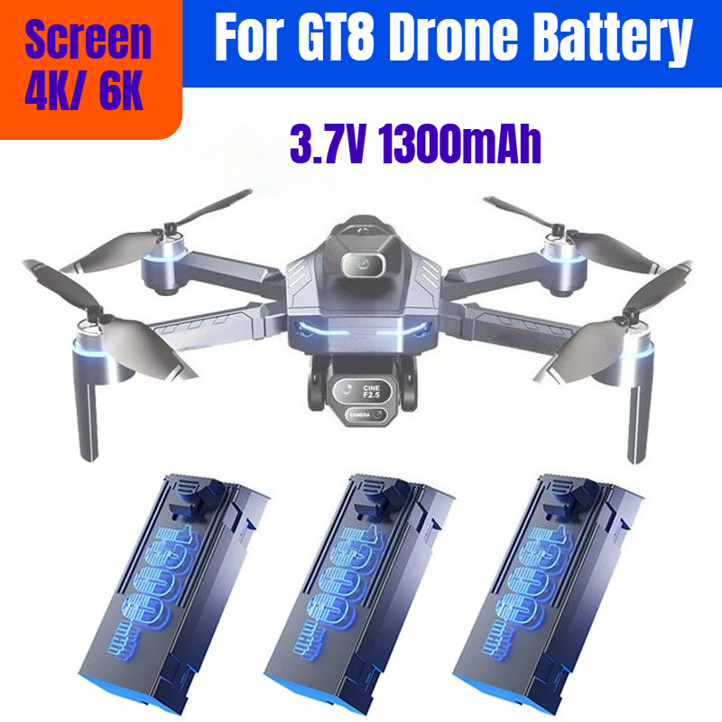 3.7V 1300mAh For GT8 Drone Bat - Drone Gt8 Rc review and price