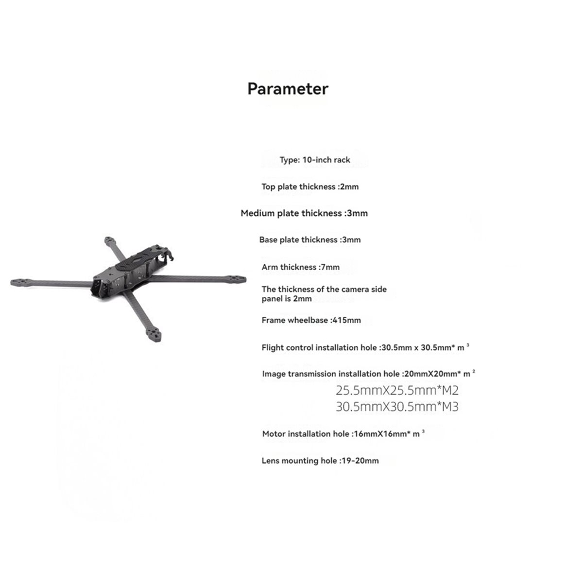 L70A MY10 10 Inch FPV Drone Fr - Carbon Fiber Drone Arm review and price