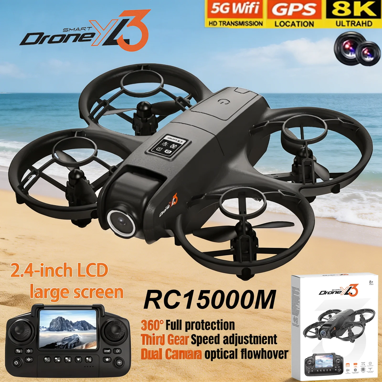 New YL3 RC Drone 8K 1080P Wide - Drone Dji Rc Pro review and price